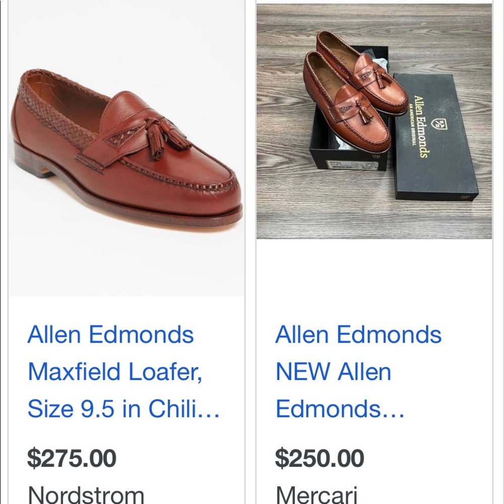 Allen Edmonds Maxfield loafers size 9 - Picture 10 of 12